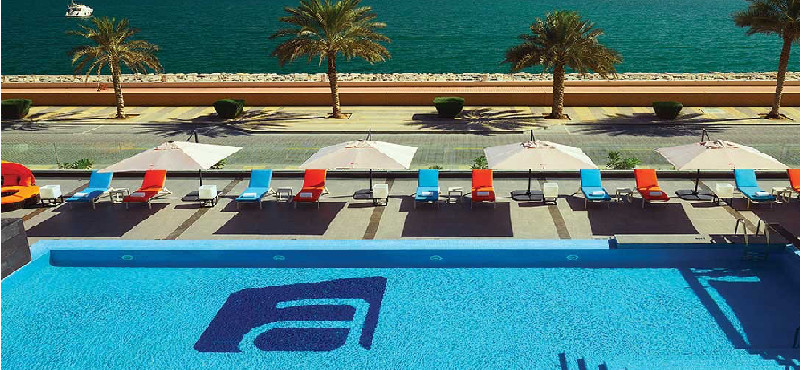 Luxury Dubai Holiday Packages Aloft Palm Jumeirah Dubai Splash