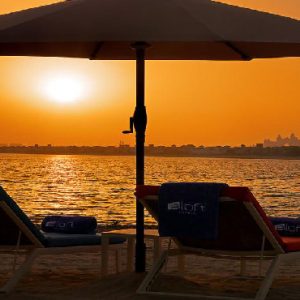 Luxury Dubai Holiday Packages Aloft Palm Jumeirah Dubai Sunset