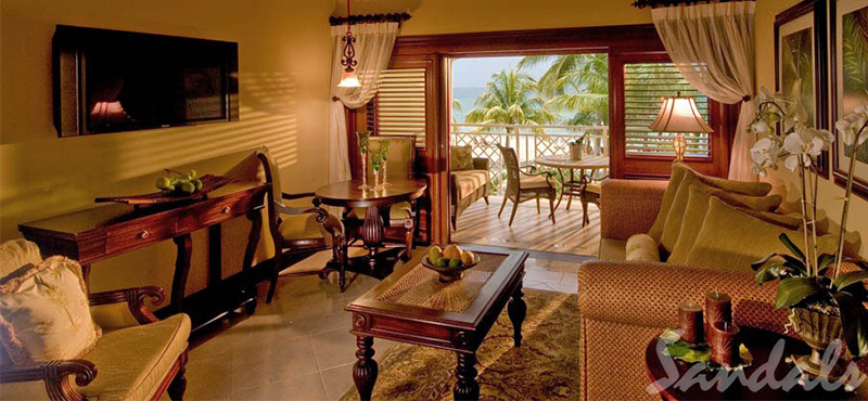 Luxury Jamaica Holiday Packages Sandals Negril Crystal Lagoon Honeymoon Beachfront Penthouse One Bedroom Butler Suite