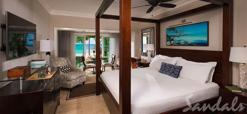 Luxury Jamaica Holiday Packages Sandals Negril Paradise Honeymoon Beachfront Walkout Club Level Room