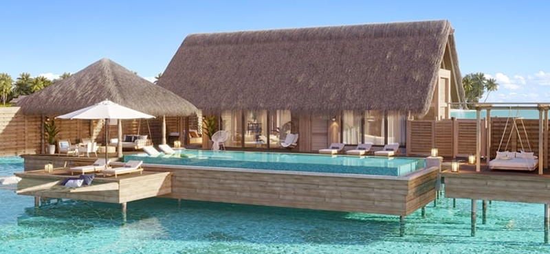 Luxury Maldives Holiday Package Waldorf Astoria Maldives Ithaafushi Two Queen Bedded Grand Overwater Villa With Pool