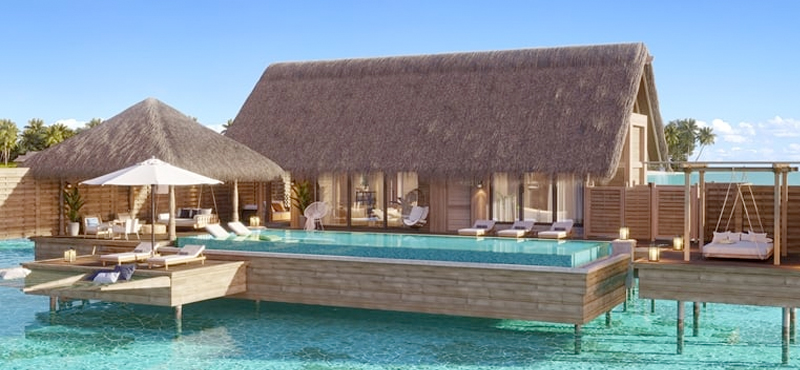 Luxury Maldives Holiday Packages Waldorf Astoria Maldives Ithaafushi King Overwater Villa With Pool