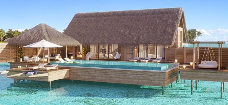 Luxury Maldives Holiday Packages Waldorf Astoria Maldives Ithaafushi Three Bedroom Overwater Villa With Pool