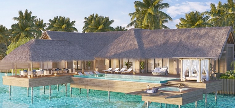 Luxury Maldives Holiday Packages Waldorf Astoria Maldives Ithaafushi Two Bedroom Reef Villa With Pool