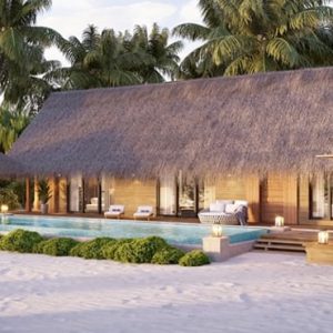 Maldives Honeymoon Packages Waldorf Astoria Maldives Ithaafushi Two Queen Beeded Grand Beach Villa With Pool