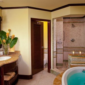 Sandals Negril Jamaica Honeymoon Crystal Lagoon Honeymoon Beachfront Penthouse One Bedroom Butler Suite Bathsuite