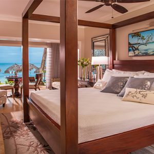 Sandra Negril Jamaica Honeymoon Paradise Honeymoon Beachfront Walkout Club Level Room Bedroom