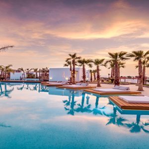 Luxury Greece Holiday Packages Stella Island Crete Pool At Sunset