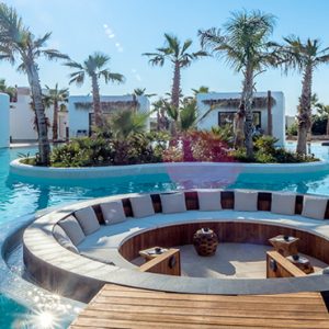 Luxury Greece Holiday Packages Stella Island Crete Seating Are In Pool