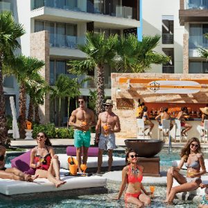 Luxury Mexico Holidays Packages Breathless Riviera Cancun Resort & Spa Fizz Iced Champagne Bar