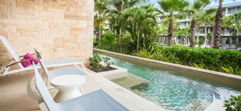 Luxury Mexico Holidays Packages Breathless Riviera Cancun Resort & Spa Xcelerate Junior Suite Swim Out Tropical View2