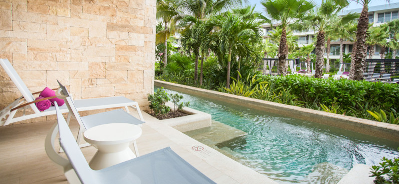 Luxury Mexico Holidays Packages Breathless Riviera Cancun Resort & Spa Xhale Club Junior Suite Swim Out Tropical View1