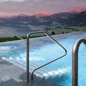 Luxury Switzerland Holiday Packages Hotel Villa Honegg Infinity Pool