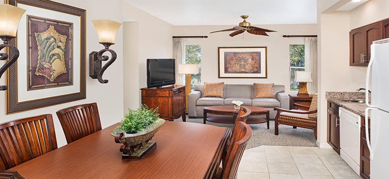 Sheraton Vistana Villages Resort, Lake Bueno Vistas Orlando Holiday One Bedroom Villa Lounge