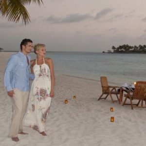 Veligandu Island Resort & Spa Luxury Maldives Holiday Packages A Romantic Setting For A Romantic Evening