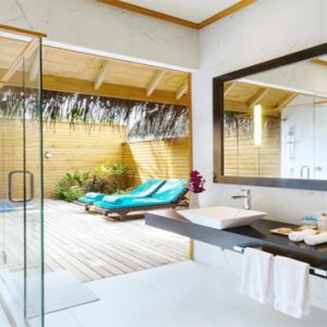 Veligandu Island Resort & Spa Luxury Maldives Holiday Packages Jacuzzi Beach Villa Bathroom