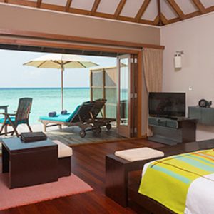 Veligandu Island Resort & Spa Luxury Maldives Holiday Packages Sunset Jacuzzi Water Villas