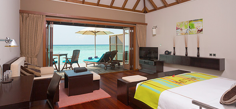 Veligandu Island Resort & Spa Luxury Maldives Holiday Packages Sunset Jacuzzi Water Villas
