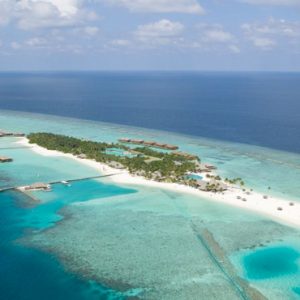 Veligandu Island Resort & Spa Luxury Maldives Holiday Packages Aerial View