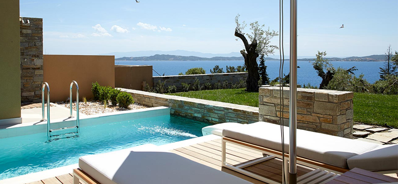 Greece Luxury Greece Holiday Packages Eagles Villas Greece Junior Pool Villa With Private Garden