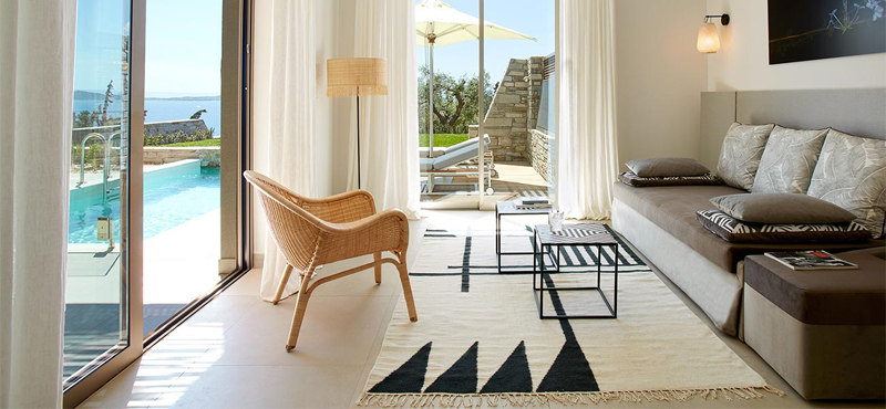 Greece Luxury Greece Holiday Packages Eagles Villas Greece Ocean One Bedroom Pool Villa With Private Garden 5