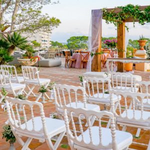 Luxury Spain Holiday Packages Secrets Mallorca Villamil Resort & Spa Beach Weddings Setup2