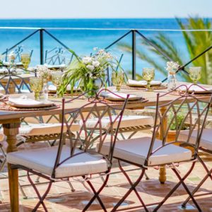 Luxury Spain Holiday Packages Secrets Mallorca Villamil Resort & Spa Outdoor Beach Weddings Reception Setup