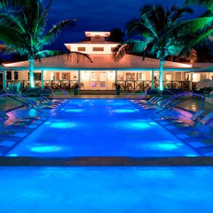 Beach Weddings Abroad St Lucia Weddings Pool Lit At Night