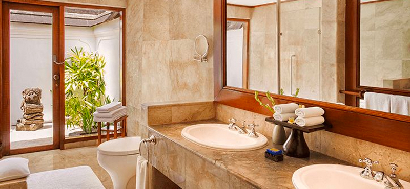 Luxury Bali Holiday Packages The Oberoi Bali Luxury Lanai Partial Ocean View Room Bathroom