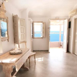 Luxury Greece Holiday Packages Oia Mare Villas Cave Superior Studio Kitchen