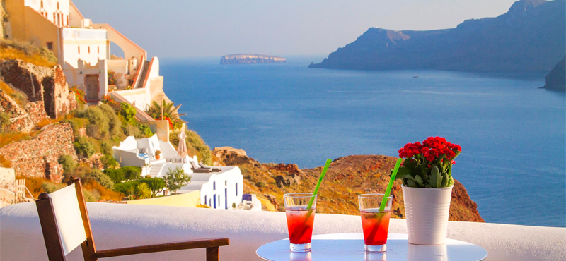 Luxury Greece Holiday Packages Oia Mare Villas Cave Superior Studio With Hot Tub Balcony