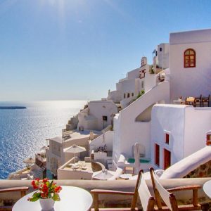 Luxury Greece Holiday Packages Oia Mare Villas Dining View