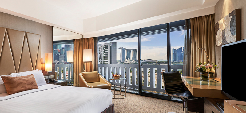 Luxury Singapore Holiday Packages PARKROYAL On Marina Bay Premier Marina Bay View Room Bedroom