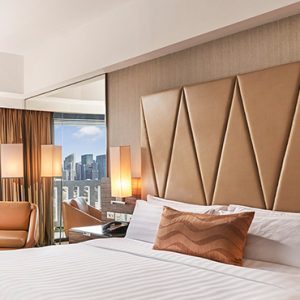 Luxury Singapore Holiday Packages PARKROYAL On Marina Bay Premier Room Bedroom