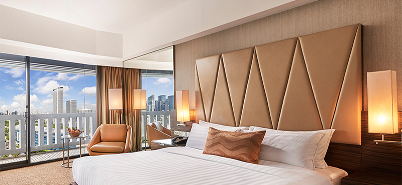 Luxury Singapore Holiday Packages PARKROYAL On Marina Bay Premier Room Bedroom