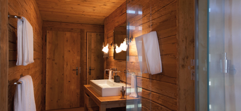 Luxury Switzerland Holiday Packages Guarda Val Dairyman Room Bathroom