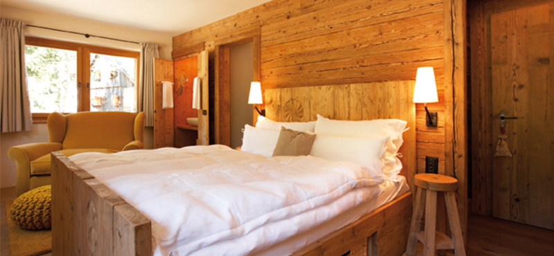 Luxury Switzerland Holiday Packages Guarda Val Dairyman Room Bedroom