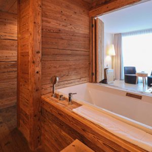 Luxury Switzerland Holiday Packages Guarda Val Farmer Room Bathroom