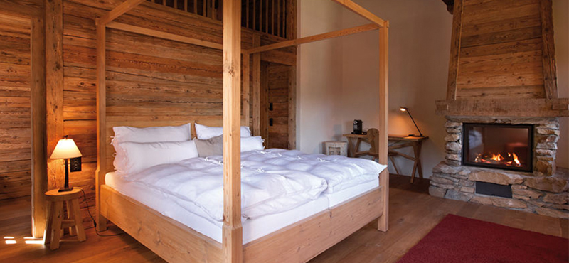 Luxury Switzerland Holiday Packages Guarda Val Farmer Suite Bedroom