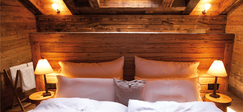 Luxury Switzerland Holiday Packages Guarda Val Gable Suite Bedroom