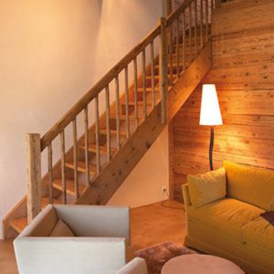 Luxury Switzerland Holiday Packages Guarda Val Gable Suite Living Room