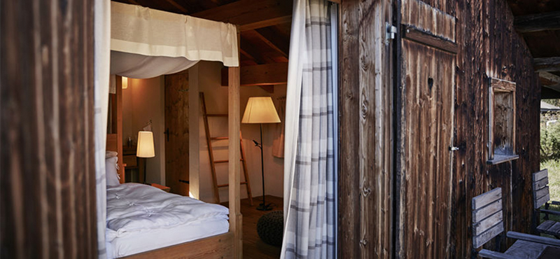 Luxury Switzerland Holiday Packages Guarda Val Mountain Pasture Hut – Stailetta Bedroom