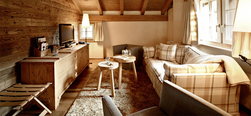 Luxury Switzerland Holiday Packages Guarda Val Mountain Pasture Room Living Room