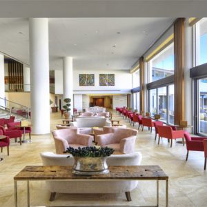 Luxury Cyprus Holiday Packages Olympic Lagoon Resort Paphos Grand Lobby & Terrace