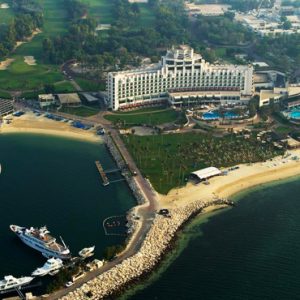 Luxury Dubai Holidays JA Lake View Hotel Aerial View