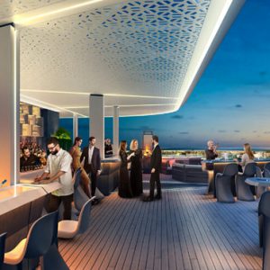 Luxury Dubai Holidays JA Lake View Hotel Bibe Roof Top Bar Restaurant