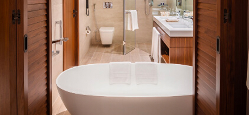 Luxury Dubai Holidays JA Lake View Hotel Luxury One Bedroom Suite Bathroom