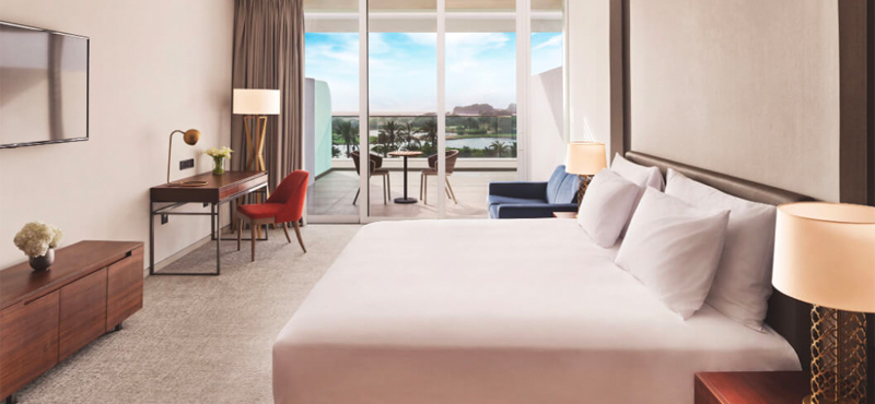 Luxury Dubai Holidays JA Lake View Hotel Luxury Two Bedroom Suite Bedroom