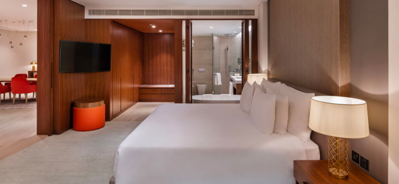 Luxury Dubai Holidays JA Lake View Hotel Resort Course One Bedroom Suite Bedroom