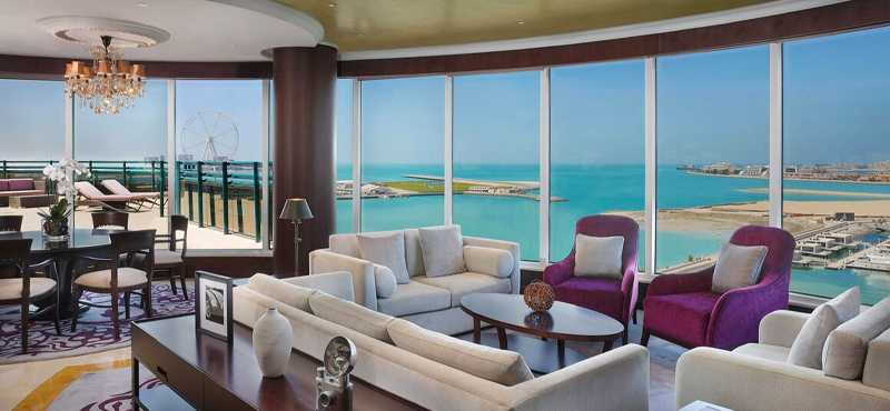 Luxury Dubai Holidays Le Meridien Mina Seyahi Deluxe Suite Sea View 3